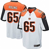 Nike Men & Women & Youth Bengals #65 Boling White Team Color Game Jersey,baseball caps,new era cap wholesale,wholesale hats